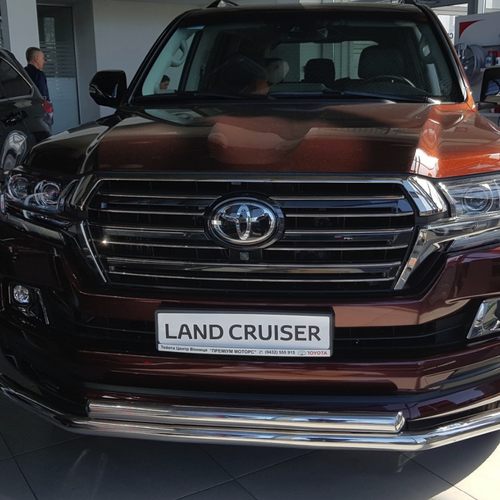 Захист переднього бампера Toyota Land Cruiser (Тойота Ленд Круізер) 200 2019+ комплектація Excalibur