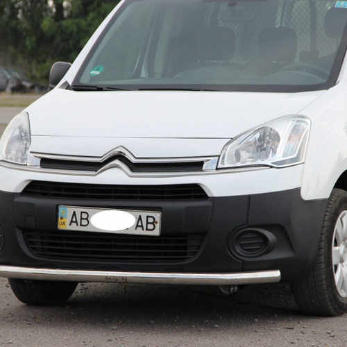 Захист переднього бампера одинарний d60 для Citroen Berlingo 2008+-