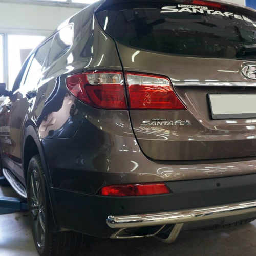 Захист заднього бампера Can oto для Hyundai Grand SantaFe (2013-) (одинарна) d60