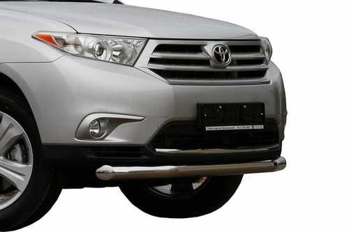 Захист переднього бампера Toyota Highlander (Тойота Хайлендер) (2010-2013) (одинарний) d 60