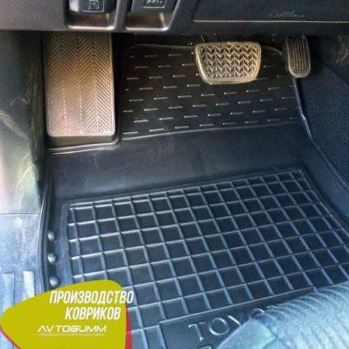 Автомобільні килимки в салон гумові (Avto-Gumm) для Toyota LC 150 2009-2013/2018-