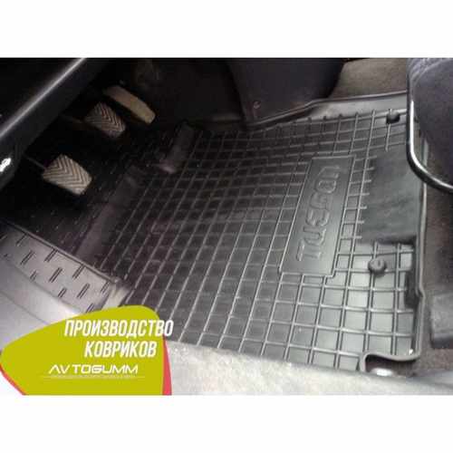Автомобільні килимки в салон гумові (Avto-Gumm) для Hyundai Tucson 2004-2014