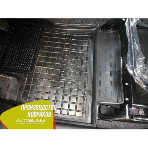 Автомобільні килимки в салон гумові (Avto-Gumm) для Citroen Nemo, Peugeot Bipper, Fiat Fiorino (Qubo) 2008-
