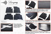 Передні гумові килимки Kia Sorento 13+, Stingray