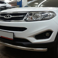 Захист переднього бампера Chery Tiggo 5 2015+ (одинарний) d60