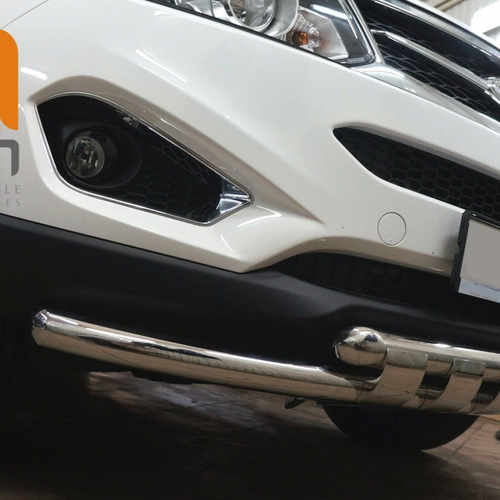 Захист переднього бампера Chery Tiggo 5 2015+ (подвійний Shark) d60/60