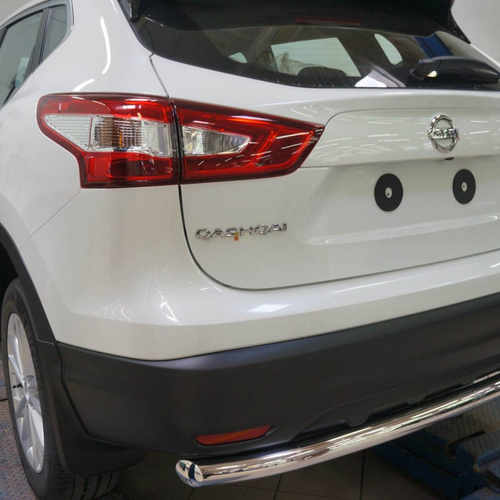 Захист заднього бампера Nissan Qashqai 2014+ (одинарна)