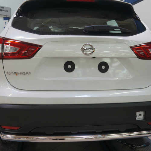 Захист заднього бампера Nissan Qashqai 2014+ (одинарна)