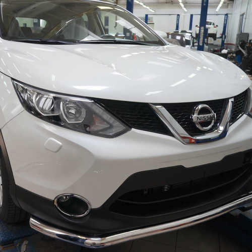 Захист переднього бампера Nissan Qashqai 2014+ (одинарний)