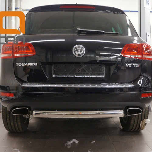 Захист заднього бампера Volkswagen Touareg (2010-) (одинарна)