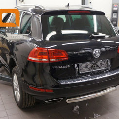 Захист заднього бампера Volkswagen Touareg (2010-) (одинарна)