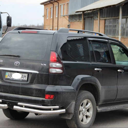 Захист задня куточки подвійні прадо 120