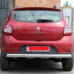 Захист заднього бампера пряма для Renault Sandero Stepway 12+