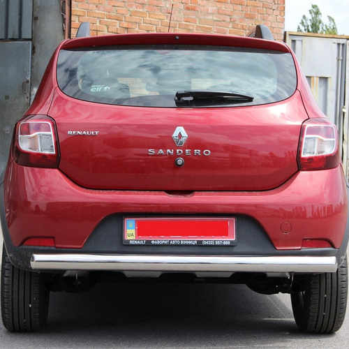 Захист заднього бампера пряма для Renault Sandero Stepway 12+