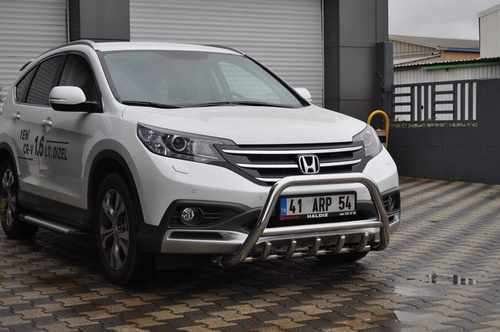 Кенгурятник з грилем D60 для Хонда CRV 2012- (WT004)