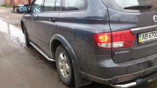 Пороги лист нержавійка для Ssang Yong Kyron 07+