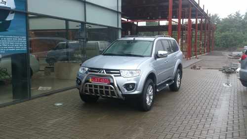 Кенгурятник подвійний для Mitsubishi pajero sport 2008-2015