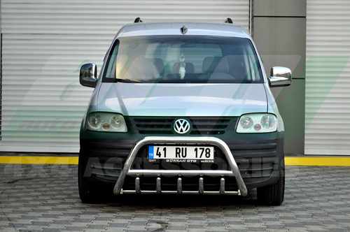 Кенгурятник з перемичкою і грилем D60 для VW Caddy 2004-2011