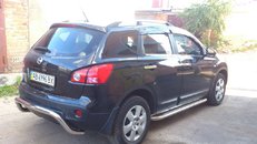 Захист заднього бампера "скоба" Nissan Qashqai 2007-2013