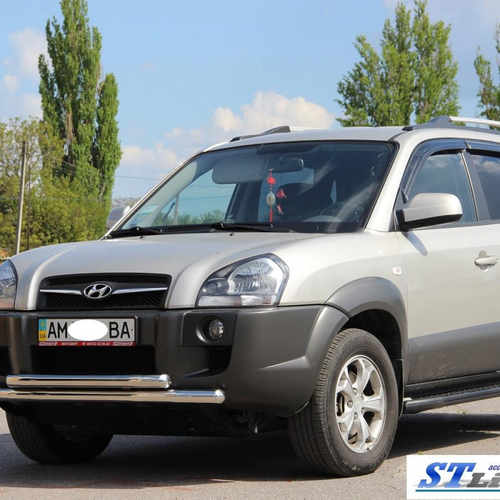 Передій захист подвійний для Hyundai Tucson 2004-