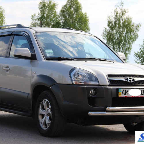 Передій захист подвійний для Hyundai Tucson 2004-