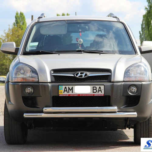 Передій захист подвійний для Hyundai Tucson 2004-