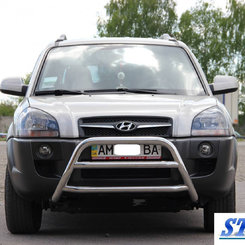 Кенгурятник з двома перемичками для Hyundai Tucson 2004-