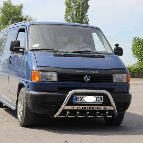Кенгурятник D51 з написом для VW T4 1990-2003