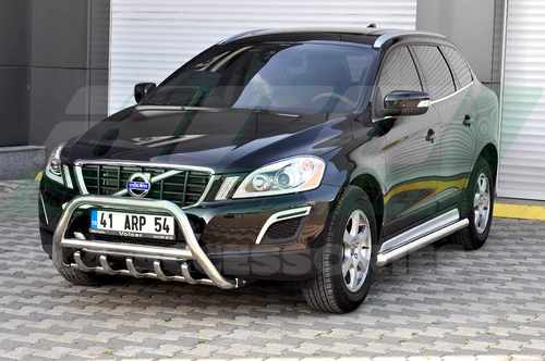 Кенгурятник з перемичкою і грилем D60 для Volvo XC-60 2009+