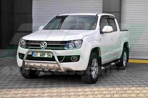 Кенгурятник з перемичкою і грилем D60 для VW Amarok 2010+