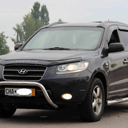 Пороги труба нерж. для Hyundai Santa fe 2006-2012 /Ø60