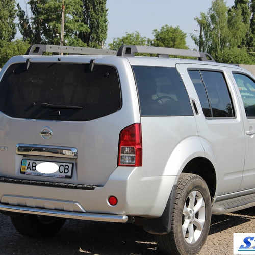 Захист заднього бампера пряма Nissan Pathfinder 2005-2013