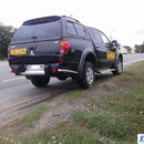 Захист заднього бампера куточки для Mitsubishi L200 2007-