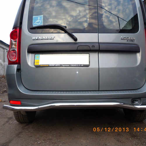 Захист заднього бампера D42 для Renault logan 2008-2013