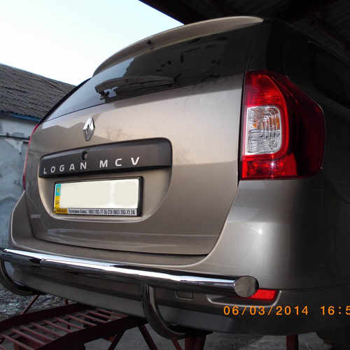 Захист заднього бампера для Renault Logan MCV 2013+