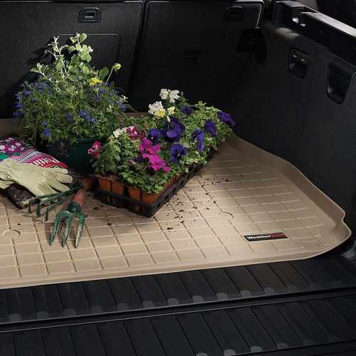 Килимок в багажник Weathertech USA для BMW i3 2013 - з бортиком, бежеві D2-2 41659