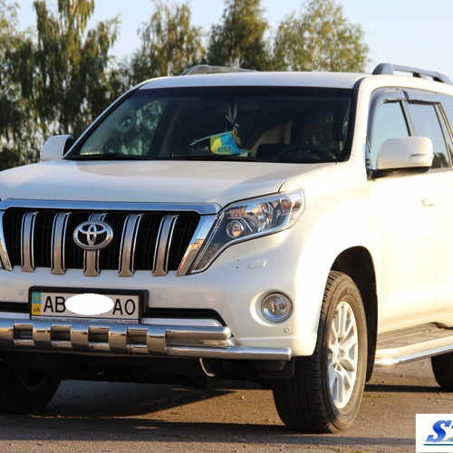 Захист переднього бампера подвійний для Toyota LC150 2013+