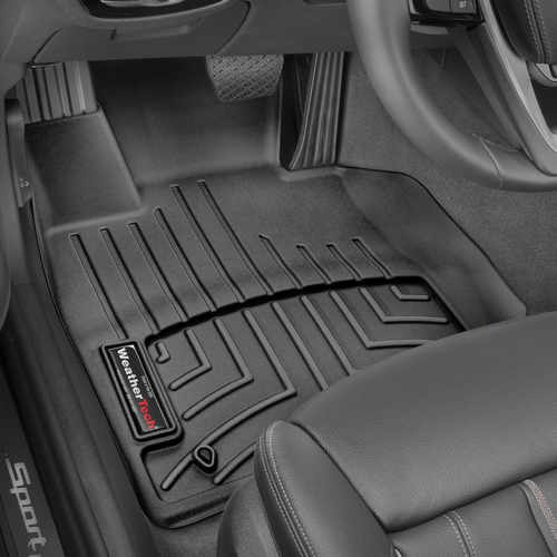 Килимки в салон для BMW 5 2017 - G30 з бортиком, чорні, передні 4410891