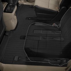 Килимки в салон для Tesla Model X 2017-c бортиком задні, чорні 2+3 ряд 448694
