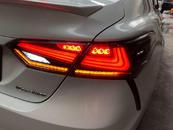 Світлодіодні задні ліхтарі LED для Toyota Camry XV70 2018+ Lexus стиль(чорні)