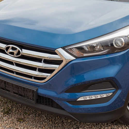 Хром накладки на решітку радіатора для Hyundai Tucson 2015+