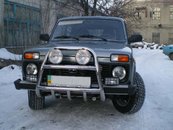 Кенгурятник високий з грилем для Lada 4X4 (Нива 21213)