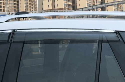 Дефлектори вікон вітровики з хром вставкою (нерж.) для Mazda CX-5 2012+