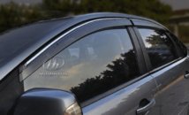 Дефлектори вікон вітровики з хром вставкою (нерж.) для Skoda Octavia 2009-2013