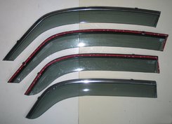 Дефлектори вікон вітровики з хром вставкою (нерж.) для Suzuki SX-4 2006-2014