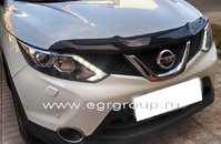 Дефлектор капота мухобійка EGR NISSAN QASHQAI 2014+ #027251