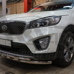 Захист переднього бампера Kia Sorento Prime 2015+ (Shark) d 60/42