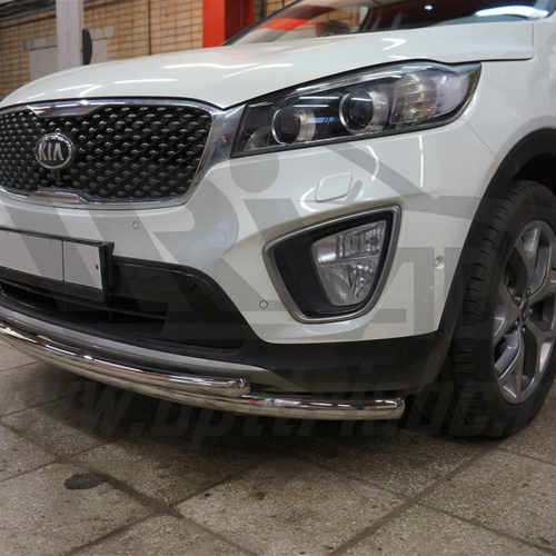 Захист переднього бампера Kia Sorento Prime 2015+ (подвійне) d 60/42