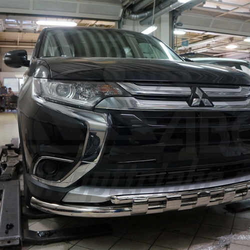 Захист переднього бампера Mitsubishi Outlander 2015+ (Shark) d 60/42