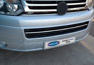 Хром накладка на нижню решітку бампера (нерж.) 1 шт. для VW T5 Caravella, Multivan 2003-2010 Omsa Line (Туреччина)